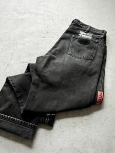 80s-90s USA製 WRANGLER × COTE MER REMAKE BLACK JEANS VINTAGE ラングラー コートメール 一点物 ブラックジーンズ オールド ビンテージ