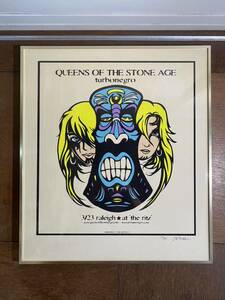 真作 Queens Of The Stone Age Tour Poster US edition有　/Heavy Metal Rock TIKI Two Faceティキ ツーフェス ポスター 限定