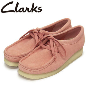 Clarks (クラークス) 26175671 Wallabee. ワラビー レディースシューズ Blush Pink Suede CL111 UK5-約24.0cm