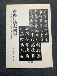 p713 古典に学ぶ楷書 元彦墓誌と王誦妻元貴妃墓誌 蓮見光春 天来書院 2002年 2Ha0