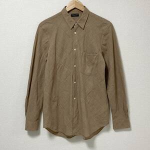 AD1997 COMME des GARCONS HOMME PLUS バイアス ウール 長袖シャツ ベージュ 90s コムデギャルソンオムプリュス VINTAGE archive 4100046