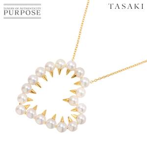 タサキ TASAKI デインジャー ハート ベビーパール 3.8-3.7mm ネックレス 50cm K18 YG 750 田崎真珠 Pearl Necklace【証明書】 90256599