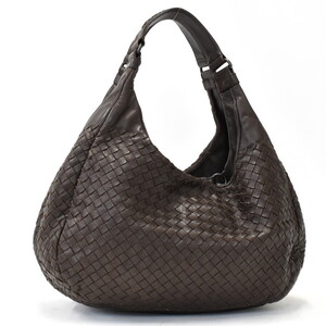 1円 ◎美品 BOTTEGA VENETA ボッテガヴェネタ ハンドバッグ ミディアムカンパーナ 125787 イントレチャート◎E.Cles.oR-27