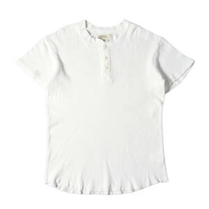 TMT ティーエムティー Tシャツ サイズ:M 20AW ミリタリー ヘンリーネック サーマル 半袖Tシャツ THERMAL S-SL HENLEY-NECK TEE ホワイト