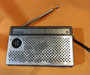 ★ FM-AM ラジオ　RF-516　NATIONAL 　Radio ナショナル 昭和レトロ Panasonic 60サイズ