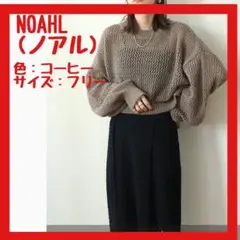 ⭐️人気⭐️NOAHL ノアル メッシュショートプルオーバー フリーサイズ コーヒー