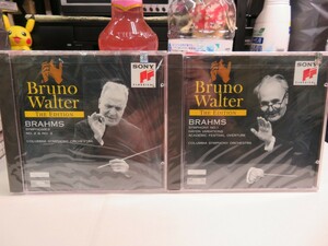 緑1｜新品未開封！★ CD(2枚セット) / SONY CLASSICS ★Brahmsブラームス：交響曲第1,2,3番｜BRUNO WALTER ブルーノ・ワルター