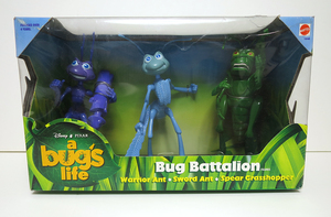 ★バグズライフ　フィギュア　3体セット Bug Battalion アリ　バッタ　昆虫　 a bugs life　　ディズニー ピクサー　1998