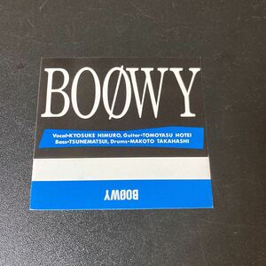 未使用 BOOWY カセットインデックス カード 氷室京介 布袋寅泰