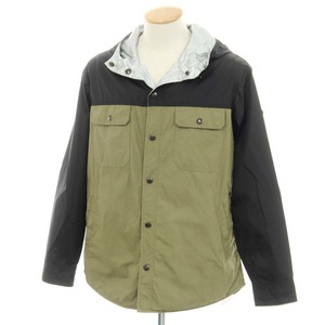 【中古】モンクレール MONCLER DONAN リバーシブル ナイロン コットン マウンテンパーカー オリーブxブラック【サイズ1】