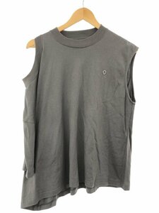 G.V.G.V ジーヴィジーヴィ 22AW SIGNATURE "G" DOUBLE NECK H/S TEE Tシャツ チャコール 0/S GV2233008 IT2N8G5W1IYG