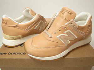 【送料無料 即決】NEW BALANCE UK製 W576VT 22.5cm US5.5新品 30周年記念 ホーウィンHORWEEN社製ベジタンレザー ヌメ革 オールレザー英国製