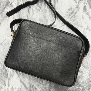 1円【未使用級】定価約15万円 VALENTINO GARAVANI ヴァレンティノガラヴァーニ メンズ ショルダーバッグ サコッシュ ポシェット レザー 黒