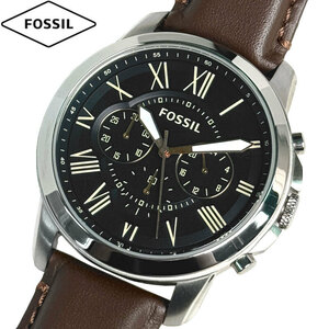 FOSSIL フォッシル 腕時計 新品 アウトレット GRANT グラント FS4813 メンズ ブルーダイヤル ブルー革ベルト 並行輸入品