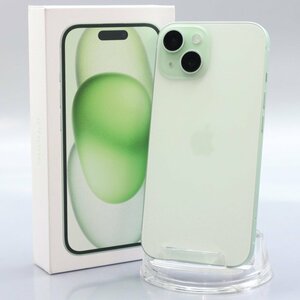 Apple iPhone15 256GB Green A3089 MTMT3J/A バッテリ100% ■SIMフリー★Joshin0452【1円開始・送料無料】