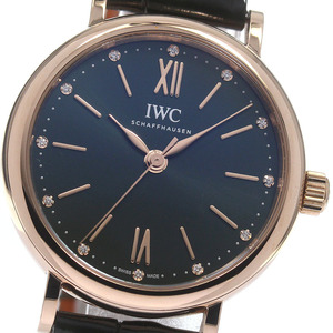 IWC SCHAFFHAUSEN IW357409 ポートフィノ オートマティック 34 K18PG 自動巻き ボーイズ 保証書付き_821071