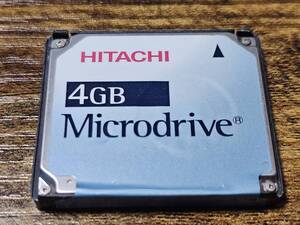 中古 HITACHI 日立 Microdrive 4GB Type2 CF マイクロドライブ コンパクトフラッシュ 動作未確認