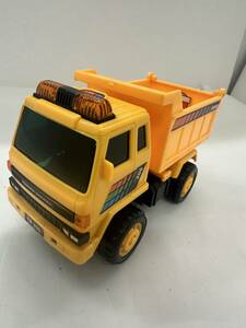 【菊水-10990】当時物/TURBO DIESEL/レトロ/E.BO　TOYS/ダンプカー/ はたらくくるま/Dump/アンティーク/中古品（AK）