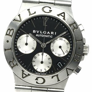 ベルト訳あり ブルガリ BVLGARI CH35S ディアゴノ スポーツ クロノグラフ 自動巻き メンズ 箱・保証書付き_769626