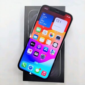 中古 iPhone12Pro 256GB　MGM93J/A グラファイト SIMフリー バッテリー79％ 画面互換品交換