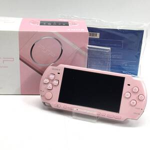 SONY/ソニー Playstation Portable 本体 ブロッサムピンク PSP-3000ZP 箱付き バッテリー無 初期化済 ジャンク品 24l菊-