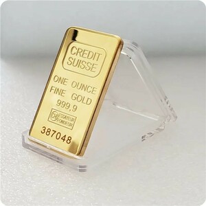 ☆新品限定 ゴールド　18KGP（鍍金）Gold Plated インゴット　レプリカ　5cm x 2.8cmメンズ 上質 質感 高品質 高級感 光沢 大人気 格安 