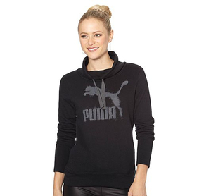 PUMA プーマ　FRENCH TERRY PULLOVER Black-Dark Shadow トレーナー 【M】