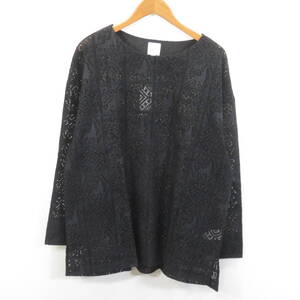 未使用 Sasquatchfabrix VELVET LACE SMOCK レース プルオーバー シャツ カットソー sizeXL/サスクワッチファブリックス 0704