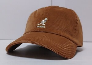 2021 コーデュロイ KANGOL カンゴール『STRAPBACK CAP CORD BASEBALL』WOOD（茶色）フリーサイズ・サイズ調整可能※未使用品/商品タグ付き