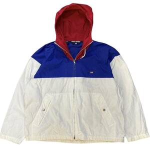 90s POLO SPORT コットン ジャケット パーカー S ヨット フルジップ フーディー ポロ スポーツ ラルフローレン Ralph Lauren