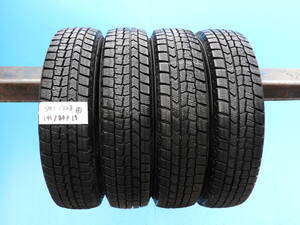 【SHT1928-S】 2021年製 ダンロップ ウィンターマックス WM02 スタッドレス 中古タイヤ【145/80R13】4本 