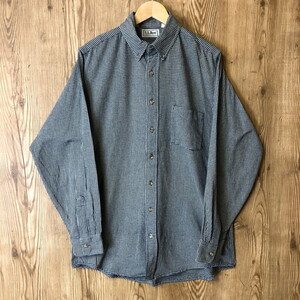 90s L.LBEAN エルエルビーン ネルシャツ 千鳥格子柄 長袖シャツ ロングスリーブシャツ サイズ メンズ M s24120431