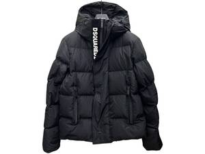 DSQUARED2 (ディースクエアード) CLASSIC DOWN JACKET ダウンジャケット ロゴ S71AN0305 46 ブラック メンズ/036