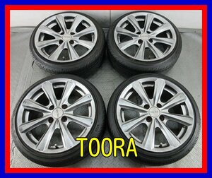 ■中古タイヤホイール■　TOORA 15インチ 7J +35 4H 100 Hankook VENTUS V8 RS 165/45R15 68V カスタム 引張 希少 激安 送料無料 J15