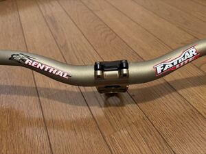 【中古】RENTHAL (レンサル)★FAT BAR Lite 35 ALLOY GOLDハンドルバー& DUOステムセット★SURLY SALSA MTB