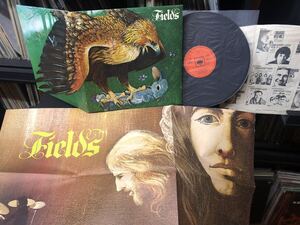 ブリット プログレORG LP 〓 Fields-s/t’70英国CBS原盤 〓* マト両面1 * POSTER * クリムゾン系メロトロンPROG * フィールズ * 極美盤 *