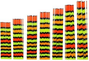 訳あり へら浮き用 色塗り パイプトップ 1.5-1.0mm 10～13cm 20本