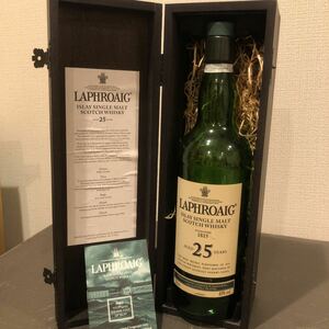 ラフロイグ 25年 ＊冊子 空箱付 空き瓶 LAPHROAIG