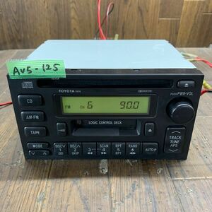 AV5-125 激安 カーステレオ TOYOTA 55818 86120-14860 CQ-JS0650A 705817 CD カセット プレーヤー 本体のみ 簡易動作確認済み 中古現状品