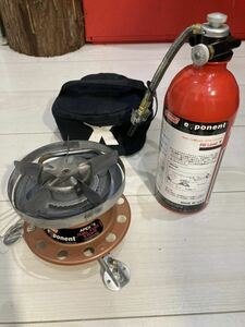 Colemanコールマン シングルバーナー デュアルフゥーエルストーブexponent APEX II DUEL FUEL STOVE MODEL445Aエクスポーネントジャンク品