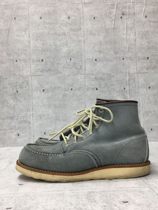 RED WING◆レースアップブーツ・6インチクラシックモックトゥ/26.5cm/ブルー/スウェード/8143