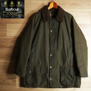 N7J/Y7.1-6　90s　イギリス製　Barbour　バブアー　BEAUFORT　ビューフォート　オイルドジャケット　ハンティングジャケット　C42/107CM