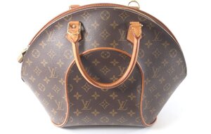 LOUIS VUITTON ルイヴィトン LV モノグラム エリプスMM M51126 ハンドバッグ 手持ち 手提げ ブラウン 茶色 レザー レディース 0809-KI