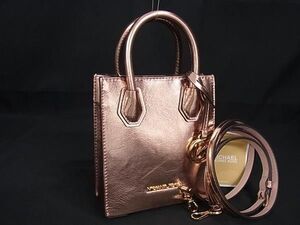 ■新品■未使用■ MICHAEL KORS マイケルコース レザー 2WAY クロスボディ ショルダー ハンドバッグ レディース ピンク系 BF8664