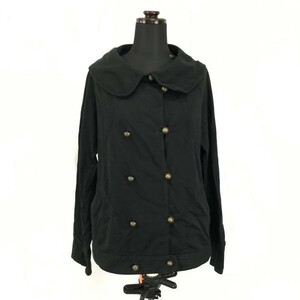 ツモリチサト/TSUMORI CHISATO★コットンジャケット/ショートコート【2/Womens size -M/黒/black】長袖/Jackets/Jumpers◆BH11