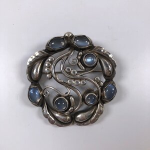 ■【買取まねきや】GEORG JENSEN ジョージ ジェンセン ブローチ ムーンライト ブロッサム MOONLIGHT BLOSSOM SV925 約16.92g■