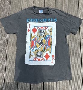 ビンテージ EASYRIDERS イージーライダース 両面プリント スカル Tシャツ / ハーレー チョッパー ナックルパン フリーホイーラーズ 