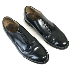 80s ビンテージ/INTERNATIONAL SHOE CO☆DLA-100-87-C☆サービスシューズ/U.S.NAVY SERVICE SHOES 【9.5W/27.5/黒】dress shoes〇bA-84