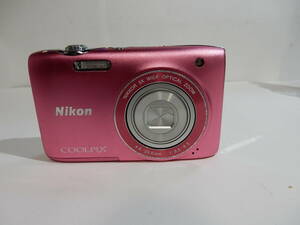 ニコン nikon COOLPIX S3100 メモリ(2GB)付き　デジタルカメラ 充電器無し