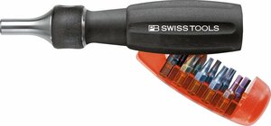 PB SWISS TOOLS 6510.R-30 インサイダー ビット 差替 ドライバー 品番：6510.R-30 ラチェット ドライバー 右回転 左回転 固定の切替